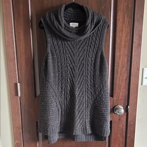 Elle Women's Cowl Neck Sweater - Dark Brown